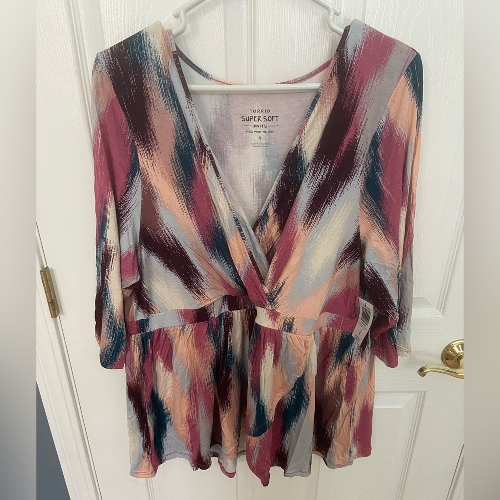 Torrid Multi-colored Blouse NWT